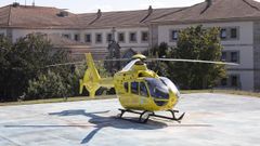 Helic&oacute;ptero medicalizado del 061 con base en Ourense.