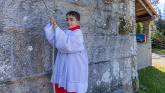 Jose Collazo, en Castrobux�n el pasado Domingo de Resurrecci�n