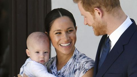 Los principes, con su hijo Archie, en un viaje a Sudfrica el ao pasado