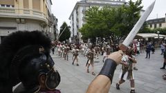 Un momento del desfile la Cohors y la Guardia Pretoriana celebrado este mes de junio