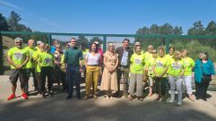 Besteiro se traslad� hasta Cacheiras para conocer el impacto que puede generar la planta de residuos de la construcci�n en esta zona de Teo