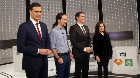 Mariano Rajoy no acudió al debate del 14 de diciembre del 2015. La representante del PP fue Soraya Sáenz de Santamaría
