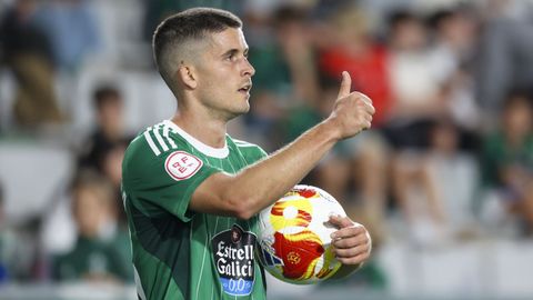 Pe�a en un partido disputado con el Racing este curso.