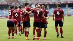 Juveniles del Pontevedra en un partido contra el Alondras