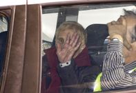 Elisa Gonz�lez Botana, el 8 de noviembre, cuando fue a declarar en juzgado de Carballo. 