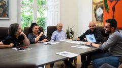 Reunin de los organizadores del festival.