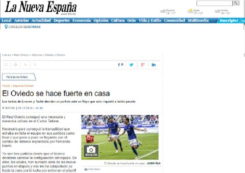As� vieron el Real Oviedo-Rayo Vallecano los medios asturianos y nacionales