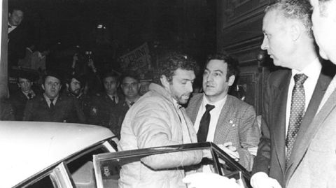 Quini, en el momento de su liberaci�n