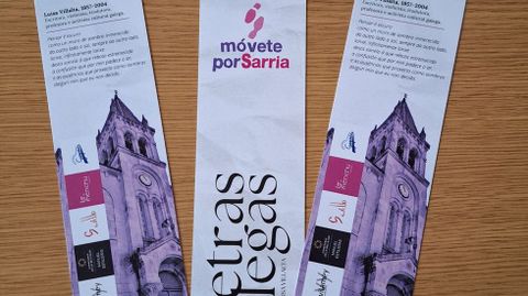 Marcap�ginas que reparten los comercios de Sarria
