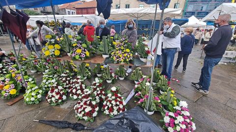 Mercado de las flores de difuntos en la Ferrera