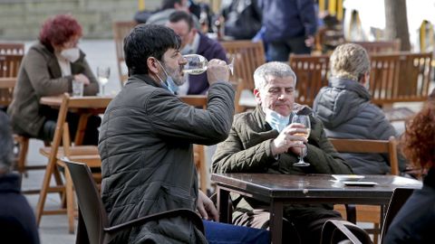 Reapertura de terrazas en Pontevedra