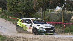 Javier Pardo durante el Rali de La Nuca