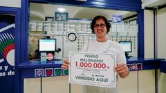 In�s, encargada de la administraci�n en la que se entreg� el mill�n de euros