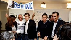 Antonio Rodr�guez, en el mitin de Carballo