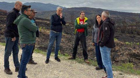 Los diputados visitaron la zona afectada y varias explotaciones del municipio