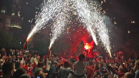Espect�culo Itineranta que transcurri� por las calles de Pontevedra