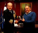 Ram�n durante el �ltimo homenaje en el Concello.