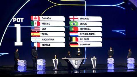 Las manos inocentes del sorteo del Mundial 2026.