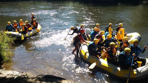 Galipark ofrece travesas de rafting por el ro Ulla, entre otras muchas actividades