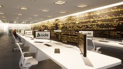 Recreacin de la sala de control del nuevo Centro de Regulacin de la Circulacin de Ourense