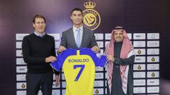 Cristiano Ronaldo.Cristiano Ronaldo en su presentacin con el Al Nassr.