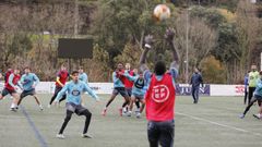 Momento de uno de los entrenamientos previos a la cita copera