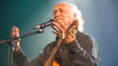 Amancio Prada, nun dos seus �ltimos concertos en Carballo, ano 2018 