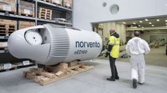 Los aerogeneradores parten de Vilalba a Azores