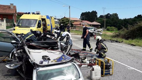 Accidente en Carre�o. / SEPA
