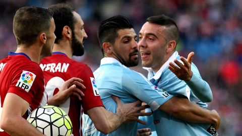 Atl�tico-Celta (2-0) de Primera el 14 de mayo del 2016.
