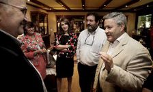 El presidente de la C�mara y el de la ACE visitaron la feria y testaron la salud del sector.