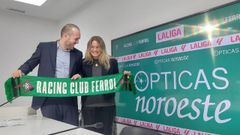 Agra y P�rez-Portal, responsables de m�rquetin de Racing y �pticas Noroeste