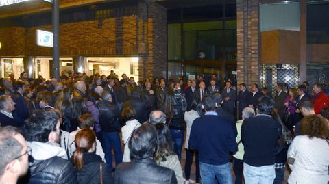 Concentraci�n ante las puertas del peri�dico en el que trabajaba la v�ctima de Burgos.
