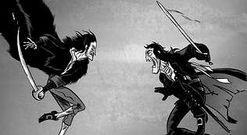 Dibujo de David Rub�n para ilustrar �Somolon Kane�, un trabajo de Robert E. Howard de inicios del siglo XX