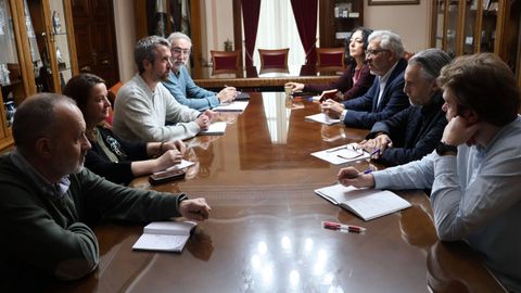 Permuy fue uno de los participantes en la reuni�n de seguimiento del pacto de gobierno en Lugo