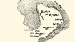 De poco sirvieron los h�roes. A la paz negociada con los rebeldes la sucedi� la guerra con Estados Unidos. Un a�o despu�s la flota de Filipinas fue destruida en Cavite y Espa�a termin� perdiendo la colonia. El grabado, del 3 de mayo de 1898, daba �idea de la bah�a de Manila y de los lugares en que se ha desarrollado el tr�gico acontecimiento que una vez m�s ha puesto en doloroso parang�n nuestros grandes hero�smos y nuestras grandes imprevisiones�