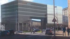 vista del nuevo edficio CI3 de la UDC en el campus de Esteiro