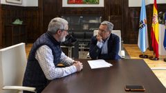 Severino Rodr�guez y Luis Menor, en la Diputaci�n.