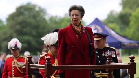 La princesa Ana, hija de Isabel II durante un acto en Hyde Park en mayo