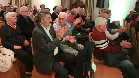 Parte de los asistentes al foro en el Parador de Cambados. 