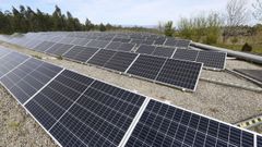Imagen de archivo de placas solares.