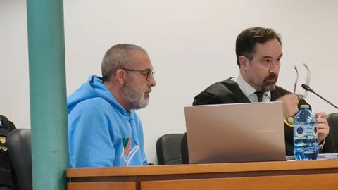 Jos� Ram�n Guerreiro Galdo, en la tercera sesi�n del juicio que se celebra contra �l en la Audiencia Provincial de A Coru�a.