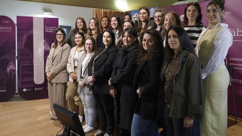 Emprendedoras que participaron en el encuentro celebrado en la Fbrica de Papel de O Carballio.