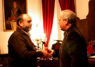 El edil de CxB, Pedro G�mez, y el alcalde, Ram�n Garc�a.