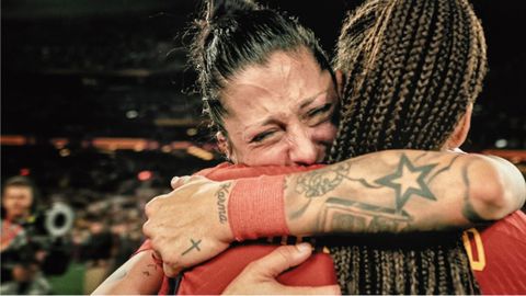 Fotograma del documental #SeAcab. Diario de las campeonas sobre el caso Rubiales y las jugadoras de la seleccin femenina de ftbol. 