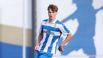 Xabi Campos, durante un partido de la pasada campa�a.