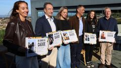 Un momento de la entrega de cheques a las asociaciones benefactoras de Mart�n C�dax