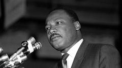 Martin Luther King Jr. en una imagen de archivo en Memphis