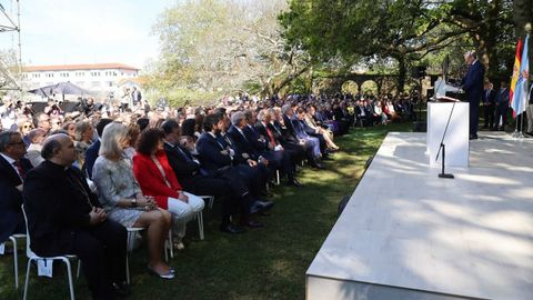 Acto de toma de posesin de Alfonso Rueda como presidente de la Xunta en el parque de Bonaval de Santiago