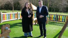 Cristina Garc�a, deputada de Plans, e Valent�n Gonz�lez Formoso, presidente da Deputaci�n da Coru�a. 